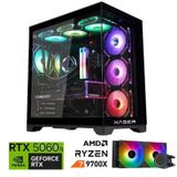 Xaser Lexus X480 Ryzen 7 9700X 16GB Ddr5 Ram 2tb M.2 Nvme SSD 8gb RTX5060 Ti Sıvı Soğutmalı Oyuncu Bilgisayar