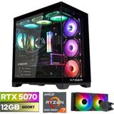 Xaser Lexus X540 Ryzen 7 5700X 32GB Ram 1tb M.2 Nvme SSD 12GB RTX5070 Sıvı Soğutmalı Oyuncu Tavsiye Sistem - Siyah - Yok