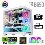Xaser Lexus X580 Ryzen 7 7700 32Gb Ram 1Tb M.2 Nvme Ssd 8Gb Rtx5060 Sıvı Soğutmalı Beyaz Oyuncu Tavsiye Sistem