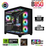Xaser Lexus X690 Ryzen 7 7800X3D 32GB Ram 1tb M.2 Nvme SSD 16GB RTX5060 Ti Sıvı Soğutmalı Masaüstü Oyuncu Bilgisayarı