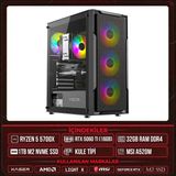 Xaser Light X30 Ryzen 7 5700X 32GB Ram 1tb M.2 Nvme SSD 16GB RTX5060 Ti Masaüstü Oyuncu Oem Bilgisayar - Siyah - Yok