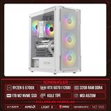 Xaser Light X60 Ryzen 7 5700X 32GB Ram 1tb M.2 Nvme SSD 12GB RTX5070 Masaüstü Oyuncu Oem Bilgisayar - Beyaz - Yok