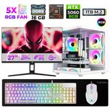 Xaser Live X40 Ryzen 5 7500F 16Gb Ddr5 Ram 1Tb M.2 Nvme Ssd 8Gb Rtx5060 27" 240Hz Masaüstü Oyuncu Bilgisayarı