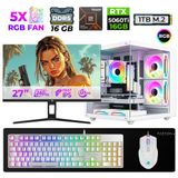 Xaser Live X80 Ryzen 5 7500F 16Gb Ddr5 Ram 1Tb M.2 Nvme Ssd 16Gb Rtx5060 Ti 27" 240Hz Masaüstü Oyuncu Bilgisayarı