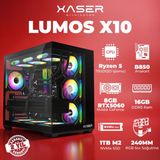 Xaser Lumos X10 Ryzen 5 7500X3D 16GB Ddr5 Ram 1tb M.2 Nvme SSD 8gb RTX5060 Masaüstü Oyuncu Bilgisayarı - Siyah - Yok