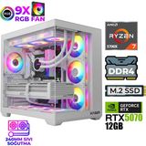 Xaser Master X6 Ryzen 7 5700X 32GB Ram 1tb M.2 Nvme SSD 12GB RTX5070 Sıvı Soğutmalı Oyuncu Hazır Sistem