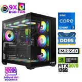 Xaser Master X7 İ7 12700Kf 32Gb Ddr5 Ram 1Tb M.2 Nvme Ssd 12Gb Rtx5070 Sıvı Soğutmalı Oyuncu Bilgisayarı