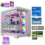 Xaser Master X8 İ7 12700Kf 32Gb Ddr5 Ram 1Tb M.2 Nvme Ssd 12Gb Rtx5070 Sıvı Soğutmalı Oyuncu Bilgisayarı