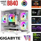 Xaser Monark X60 Ryzen 5 7500F/16GB RTX5060 Ti/1tb M.2 Nvme SSD /16GB Ddr5 Beyaz-Gaming Oem Oyuncu Paket - Yok