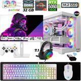 Xaser Moon X20 Ryzen 7 5700X 32GB Ram 1tb M.2 Nvme SSD 16GB RTX5060 Ti Sıvı Soğutmalı 24,5" 240Hz Oyuncu Tavsiye Sistem - Beyaz - Var