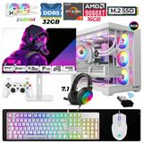 Xaser Moon X80 Ryzen 7 7800X3d 32Gb Ddr5 Ram 1Tb M.2 Nvme Ssd 16Gb Rx9060 Xt Sıvı Soğutmalı 24,5" 240Hz Oyuncu Tavsiye Sistem