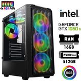 Xaser Nano X10 I3 13100F 16GB Ram 512GB M.2 Nvme SSD 4gb Gtx 1050TI Oyuncu Hazır Tavsiye Sistem - Siyah - Yok