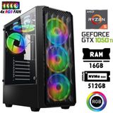 Xaser Nano X40 Ryzen 5 5500 16GB Ram 512GB M.2 Nvme SSD 4gb Gtx 1050TI Oyuncu Hazır Tavsiye Sistem - Yok