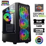 Xaser Nano X40 Ryzen 5 5500 16Gb Ram 512Gb M.2 Nvme Ssd 4Gb Gtx 1050Ti Oyuncu Hazır Tavsiye Sistem