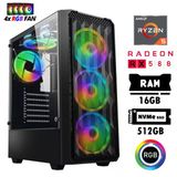 Xaser Nano X50 Ryzen 5 5500 16Gb Ram 512Gb M.2 Nvme Ssd 8Gb Rx580 Oyuncu Hazır Tavsiye Sistem
