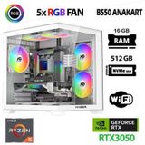 Xaser Narnia X60 Ryzen 5 5500 16Gb Ram 512Gb M.2 Nvme Ssd Rtx3050 Masaüstü Oyuncu Bilgisayarı