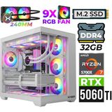 Xaser Nova X70 Ryzen 7 5700X 32Gb Ram 2Tb M.2 Nvme Ssd 16Gb Rtx5060 Ti Sıvı Soğutmalı Oyuncu Tavsiye Sistem