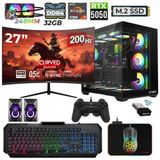 Xaser Nova X80 Ryzen 7 5700X 32Gb Ram 1Tb M.2 Nvme Ssd 8Gb Rx5050 Sıvı Soğutmalı 27" 200Hz Oyuncu Tavsiye Sistem