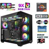 Xaser Raze X270 Ryzen 5 7500F 32GB Ddr5 Ram 1tb M.2 Nvme SSD Hazır Tavsiye Sistem - Siyah - Yok