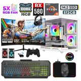 Xaser River X60 Ryzen 5 5500 16GB Ram 512GB M.2 NVMe SSD 8GB RX580 23.8" 200Hz Oyuncu Tavsiye Sistem