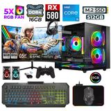 Xaser River X70 İ5 10400F 16Gb Ram 512Gb M.2 Nvme Ssd 8Gb Rx580 23.8" 180Hz Oyuncu Tavsiye Sistem