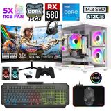 Xaser River X80 I5 10400F 16GB Ram 512GB M.2 Nvme SSD 8gb RX580 23.8" 200Hz Oyuncu Tavsiye Sistem - Beyaz - Var