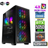 Xaser Sage X40 Ryzen 5 7500F Ddr5 32GB 6000MHZ Ram 1tb M.2 Nvme SSD 8gb RTX5050 Ultra Performans Masaüstü Bilgisayar - Siyah - Yok