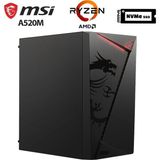 Xaser Shıeld X7 Ryzen 5 5500 16GB Ram 512GB M.2 Nvme SSD 2gb GT610 Masaüstü Ultra Performanslı Ofis Bilgisayarı - Siyah - Yok