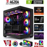 Xaser Shiny X70 Ryzen 5 7500F 32GB Ddr5 Ram 1tb M.2 Nvme SSD 8gb RTX5060 Sıvı Soğutmalı Oyuncu Bilgisayarı - Siyah - Yok