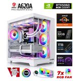 Xaser Shiny X90 Ryzen 5 7500F 32Gb Ddr5 Ram 1Tb M.2 Nvme Ssd 8Gb Rtx5060 Sıvı Soğutmalı Oyuncu Bilgisayarı