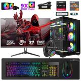 Xaser Star X150 Ryzen 7 5700X 32Gb Ram 1Tb M.2 Nvme Ssd 16Gb Rx9060xt 27" 300Hz Oyuncu Bilgisayarı