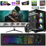 Xaser Star X170 Ryzen 5 7500F 16GB Ram 1tb M.2 Nvme SSD 6gb RTX3050 27" 300Hz Oyuncu Bilgisayarı - Siyah - Var