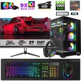Xaser Star X270 Ryzen 5 7500F 32GB Ram 1tb M.2 Nvme SSD 8gb RTX5060 27" 300Hz Oyuncu Bilgisayarı - Siyah - Var