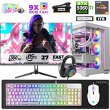 Xaser Star X340 Ryzen 5 7500F 16GB Ram 1tb M.2 Nvme SSD 16GB RTX5060TI 27" 300Hz Oyuncu Bilgisayarı - Beyaz - Var