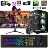 Xaser Star X50 Ryzen 7 5700X 16GB Ram 1tb M.2 Nvme SSD 12GB RTX3060 27" 300Hz Oyuncu Bilgisayarı - Siyah - 27 inç