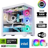 Xaser Sword X110 I5 12400F 32GB Ram 1tb M.2 Nvme SSD 6gb RTX3050 Sıvı Soğutmalı Oyuncu Tavsiye Sistem - Beyaz - Yok