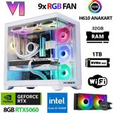 Xaser Sword X160 I5 14400F 32GB Ram 1tb M.2 Nvme SSD 8gb RTX5060 Sıvı Soğutmalı Oyuncu Tavsiye Sistem