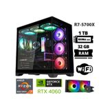 Xaser Sword X32 R7-5700X 32 GB 1 TB M.2 Nvme SSD 8 GB RTX4060 Free Dos Masaüstü Oyuncu Bilgisayarı