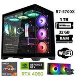 Xaser Sword X32 Ryzen 7 5700x 32gb Ram 1tb M.2 Nvme Ssd 8gb Rtx4060 Sıvı Soğutmalı Oyuncu Tavsiye Sistem