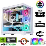 Xaser Sword X70 Ryzen 7 5700X 32GB Ram 1tb M.2 Nvme SSD RTX3050 Sıvı Soğutmalı Oyuncu Hazır Sistem