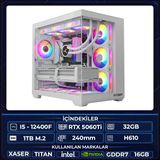 Xaser Thor X60 İ5 12400F 32Gb Ram 1Tb M.2 Nvme Ssd 16Gb Rtx5060ti Sıvı Soğutmalı Oyuncu Hazır Tavsiye Sistem