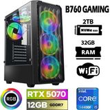 Xaser Thunder X120 I5 14400F 32GB Ddr5 Ram 2tb M.2 Nvme SSD 12GB RTX5070 Oyuncu Tavsiye Sistem
