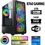 Xaser Thunder X150 I7 14700F 16GB Ddr5 Ram 2tb M.2 Nvme SSD 12GB RTX5070 Oyuncu Tavsiye Sistem