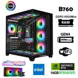 Xaser Velox X370 İ7 14700F 32Gb Ddr5 Ram 1Tb M.2 Nvme Ssd 16Gb Rtx5070ti Masaüstü Oyuncu Bilgisayarı