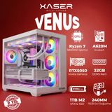 Xaser Venus X60 Ryzen 7 9800X3D 32GB DDR5 Ram 1TB M.2 NVMe SSD 8GB RTX5050 Sıvı Soğutmalı Oyuncu Bilgisayar