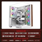 Xaser Wooden X100 Ryzen 7 7800X3D 32GB Ddr5 Ram 1tb M.2 Nvme SSD 16GB RTX5060 Ti Sıvı Soğutmalı Masaüstü Oyuncu Oem Bilgisayar - Beyaz - Yok