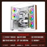 Xaser Wooden X80 Ryzen 7 7800X3D 32GB Ddr5 Ram 1tb M.2 Nvme SSD 8gb RTX5060 Sıvı Soğutmalı Masaüstü Oyuncu Oem Bilgisayar - Beyaz - Yok