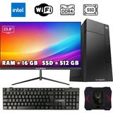 Xaser XSR1004 Intel Core i5 7400 16GB RAM 512GB SSD 23.8" Monitörlü FreeDOS Masaüstü Ofis Bilgisayarı