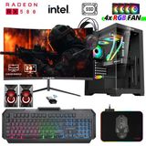 Xaser XSR1009 i5-7400 16GB RAM 256GB SSD 8GB RX 580 FreeDOS 24 inç Monitör Oyun Bilgisayarı