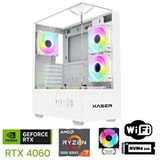 Xaser Xsr1095 Ryzen 7 5700x 32gb Ram 1tb M.2 Nvme Ssd 8gb Rtx4060 Beyaz Oyun Hazır Sistem